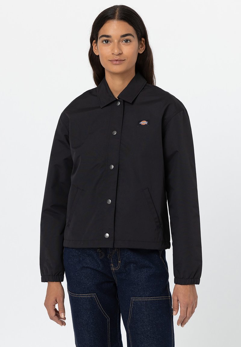 Dickies - OAKPORT CROPPED COACH W - Summer jacket - black, Enlarge