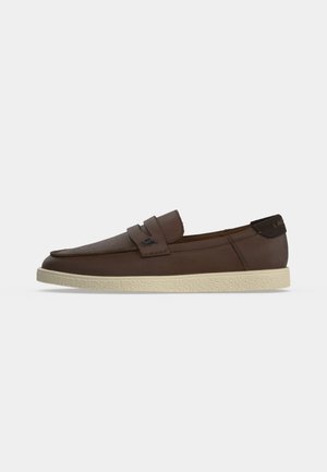 Lacoste, COCHET WINTE\ - Обувки без връзки - dark brown/off white