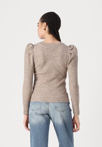 Vero Moda VMKIM UNECK - Strickpullover - beige