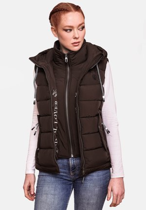 TAISAA - Bodywarmer - dark choco