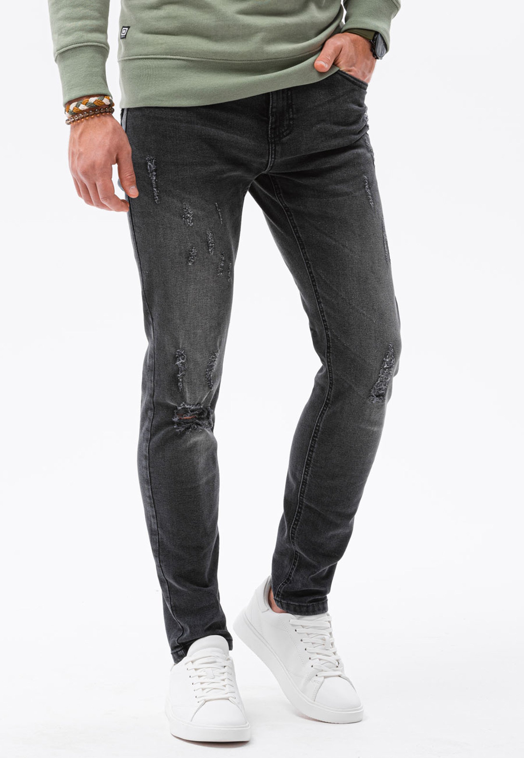 Schwarze Slim Fit Jeans für Herren online kaufen | ZALANDO