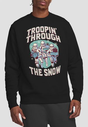 STAR WARS RETRO TROOPIN' THROUGH THE SNOW - Sweatshirt - black