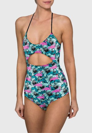 FLAMINGO EDEN - Swimsuit - türkis pink