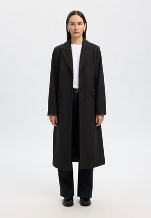 SLFALLY BLEND COAT - Klassisk kåpe / frakk - dark grey