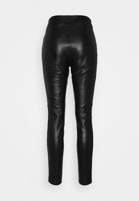 Object Leren broek - black