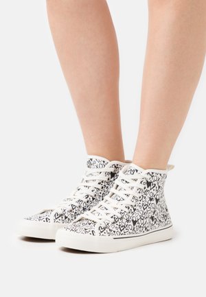 LOVE - Sneakers hoog - black/white