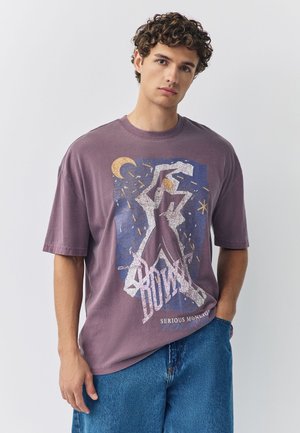 LICENSE REGULAR - Tričko s potlačou - purple david bowie