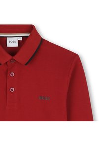 BOSS Kidswear JUNIOR LONG SLEEVE POLO - Top s dlouhým rukávem - dark red
