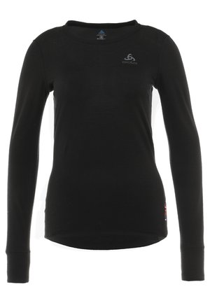 ODLO SPORT BASE LAYER LANGARMSHIRT - Long sleeved top - black