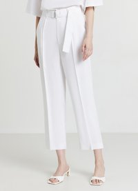Calliope TINTA UNITA - Pantaloni - bianco ottico