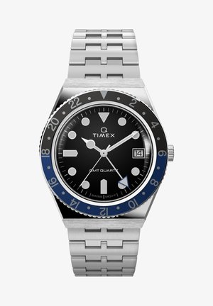 Q TIMEX GMT - Reloj - silver-coloured
