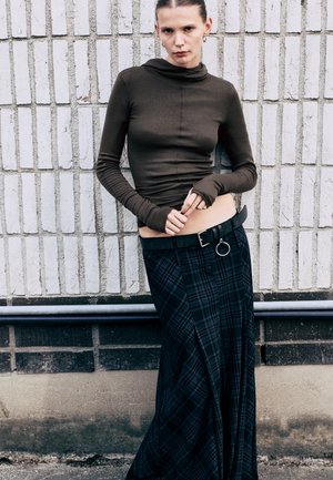 Weekday, EVE BLEND HOODED LONG SLEEVE - T-shirt à manches longues - mole