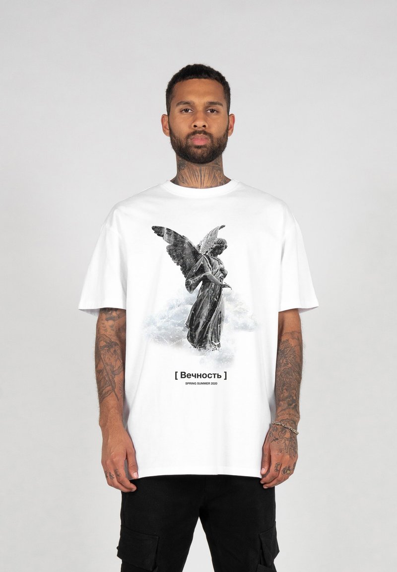 MJ Gonzales - MÄNNER HEAVY  - Print T-shirt - white, Enlarge