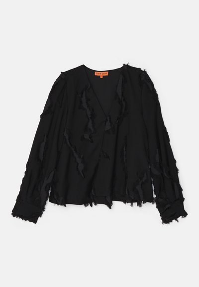 Stine Goya V NECK LONG SLEEVE - Blůza - jet black