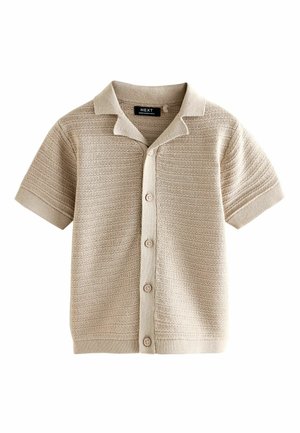 REGULAR FIT - REVERE COLLAR SHORT SLEEVE - Hemd - neutral