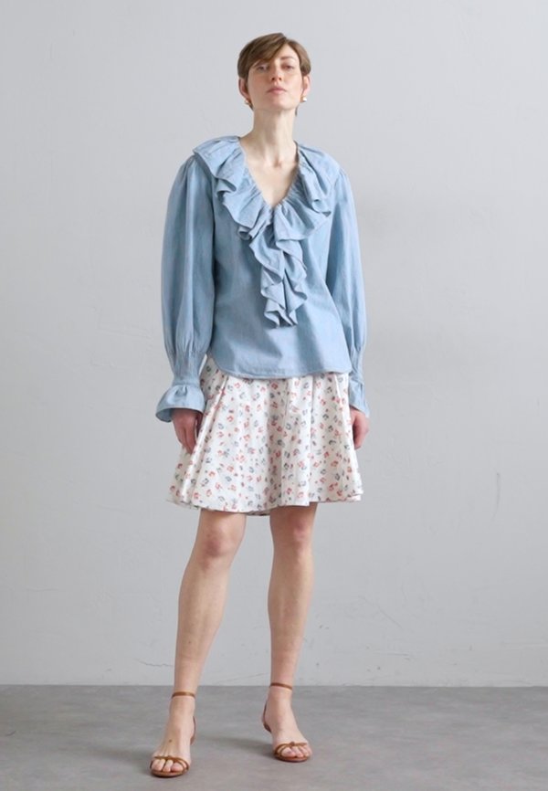 LONG SLEEVE BLOUSE - Blouse - chambray4