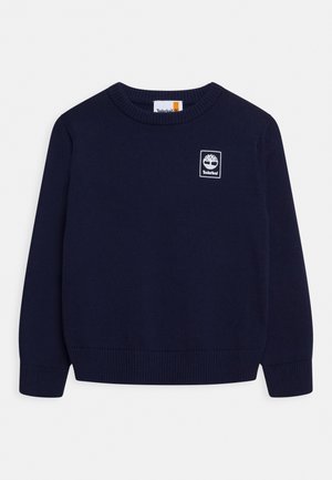 Stickad tröja - navy