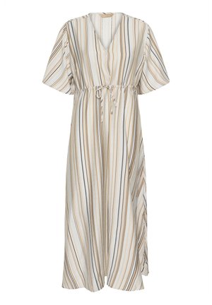 Culture Maxi dress - blue brown stripe
