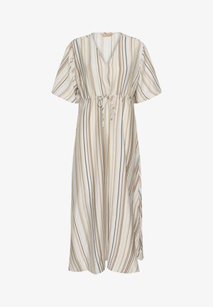 Culture Maxikleid - blue brown stripe