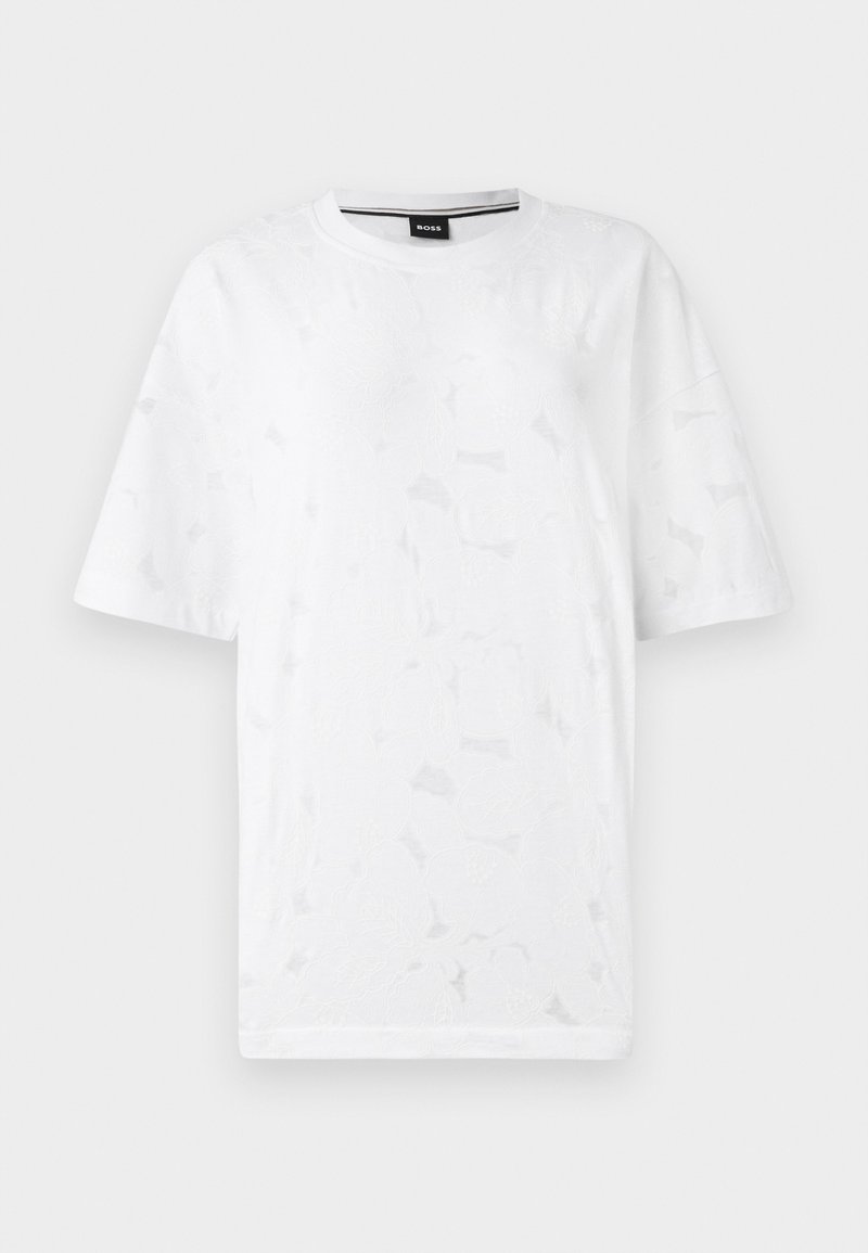 Boss T-shirt print wit Boss T-shirt print wit