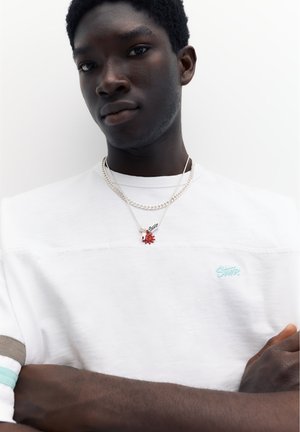 PULL&BEAR, DOUBLE - NECKLACE SET - Collier - metallic grey