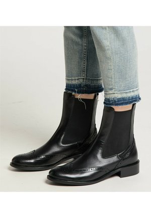Botine cowboy/biker - schwarz