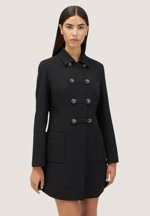 CON ALAMARI - Cappotto corto - nero