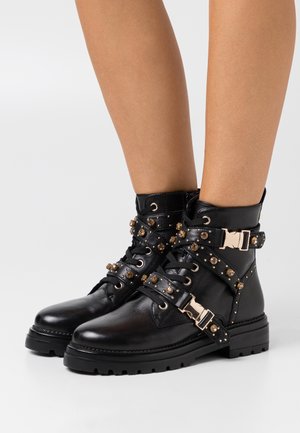 Steve Madden, Bottines de cowboy / motard - black