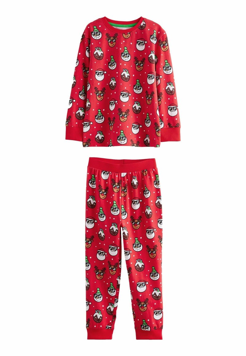 Next SINGLE LONG SLEEVE SET - Nattøj sæt - red christmas character