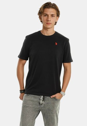 T-Shirt basic - schwarz-rot