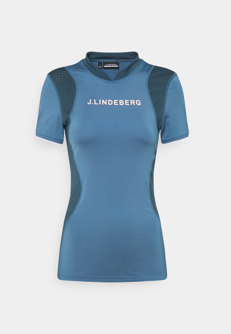 Damen Sportbekleidung | J.LINDEBERG KENZIE GOLF T-Shirt print captains blue/blau - II33022 Damen Sportbekleidung | J.LINDEBERG KENZIE GOLF T-Shirt print captains blue/blau - II33022