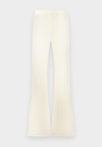 CABLE PANT - Trousers - ivory frost