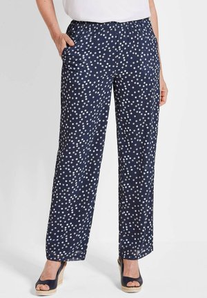 GOLDNER VERA - Broek - navy patterned