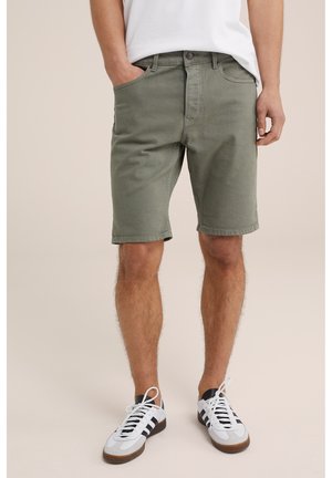 WE Fashion BLUE RIDGE - Shorts di jeans - green