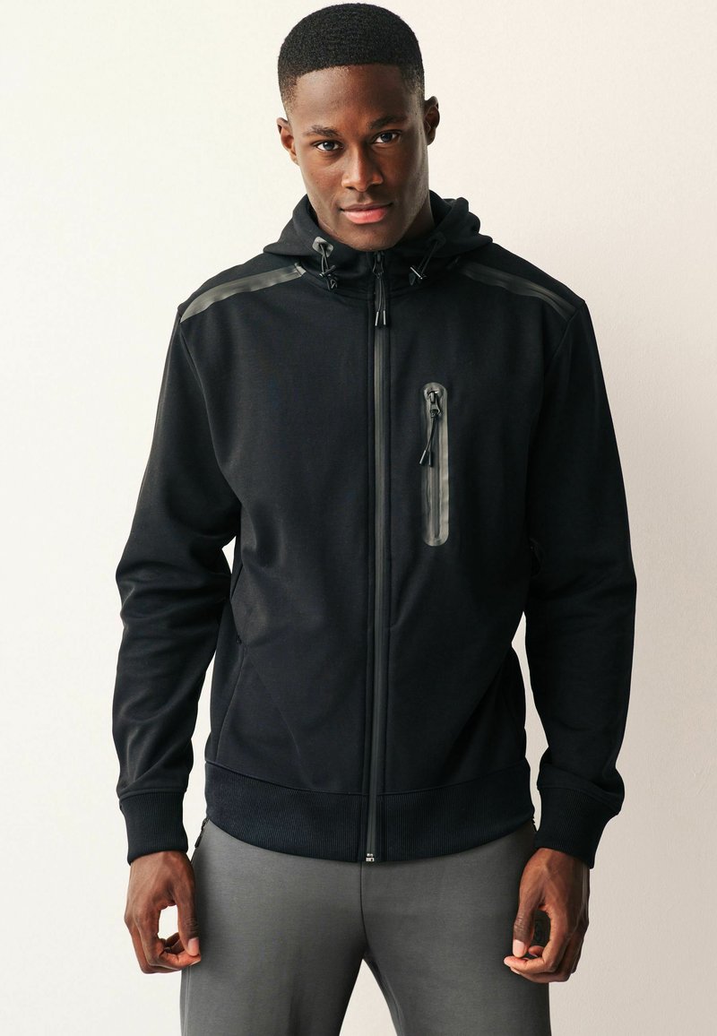Sweat Zippé Homme Trespass Noir 1/4 - Taille S - Occasion