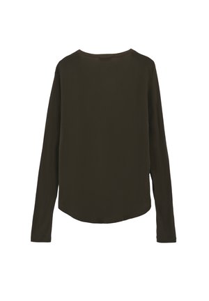 OXXO, BUTTON - Long sleeved top - peat