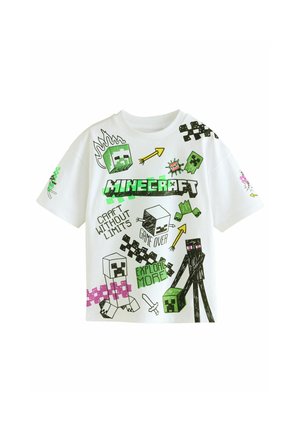 ALL OVER PRINT LICENSE - Print T-shirt - white graffiti