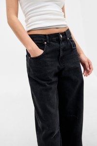 BDG Urban Outfitters LOGAN - Széles szárú - black