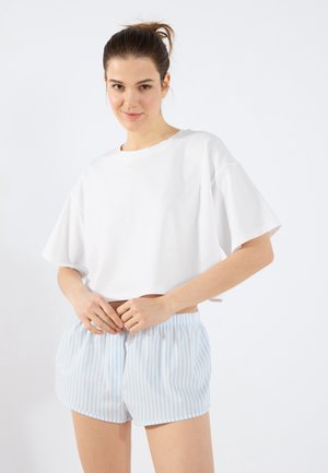 Even&Odd Pižame - light blue/white