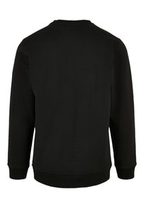 Schwarz sweatshirt mit langen Ärmeln, rundem Ausschnitt sowie gerippten Bündchen und Saum. Hergestellt aus weichem, strukturiertem Stoff, der sich für die Freizeitkleidung eignet.