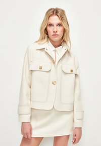 adL STITCH DETAILED - Summer jacket - light beige