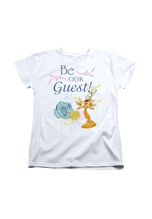 BEAUTY AND THE BEAST - Print T-shirt - white