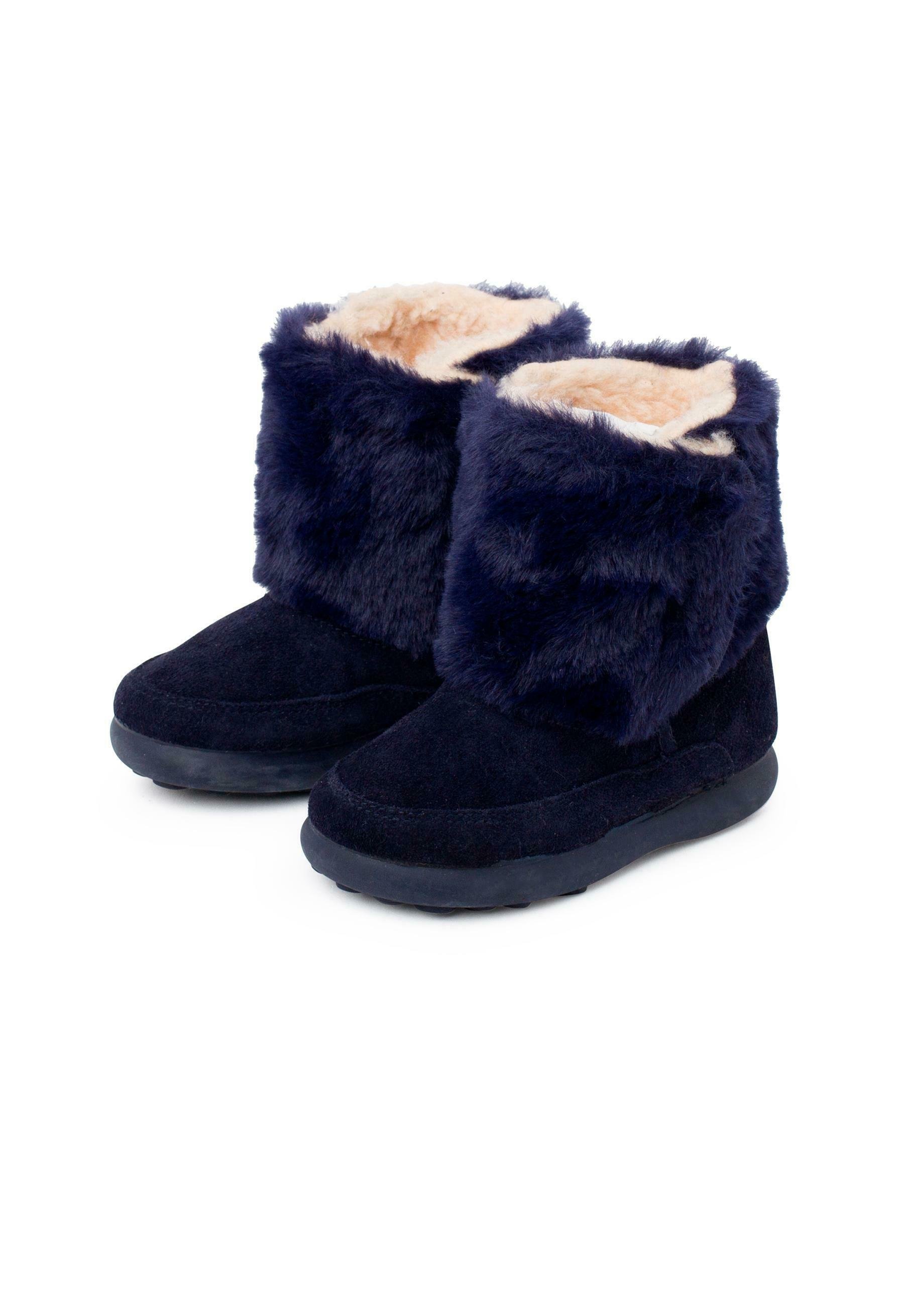 Pisamonas Botas para la nieve - azul marino - Zalando.es