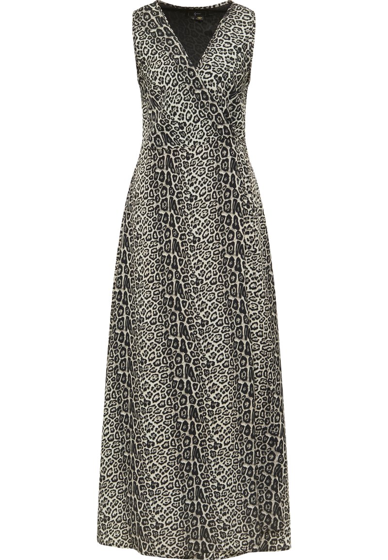 faina Maxi-jurk grijs gemêleerd