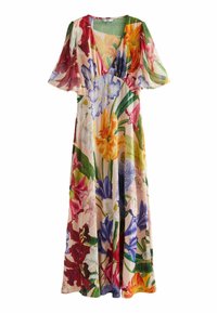 Next KEW COLLECTION V-NECK SHORT SLEEVE - REGULAR FIT - Maxi ruha - pastel pink floral