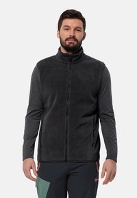 Jack Wolfskin WALDSTEIG  - Strukirani kaput - black