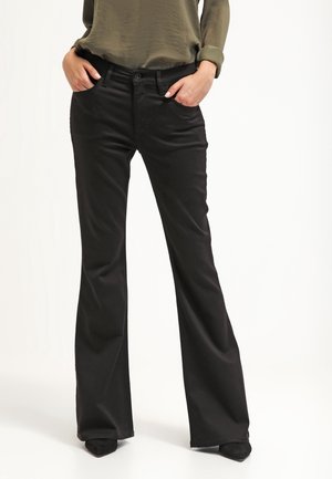 Flared Jeans - black denim