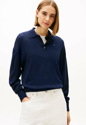 FLAG EMBROIDERY WITH - Pullover - dark blue
