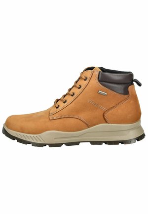 Schnürstiefelette - leder braun