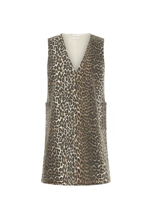 PULZ, PZJANNAH SPENCER - Denimkjoler - tobacco brown leo printed
